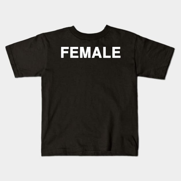 FEMALE Typography Kids T-Shirt by Holy Bible Verses